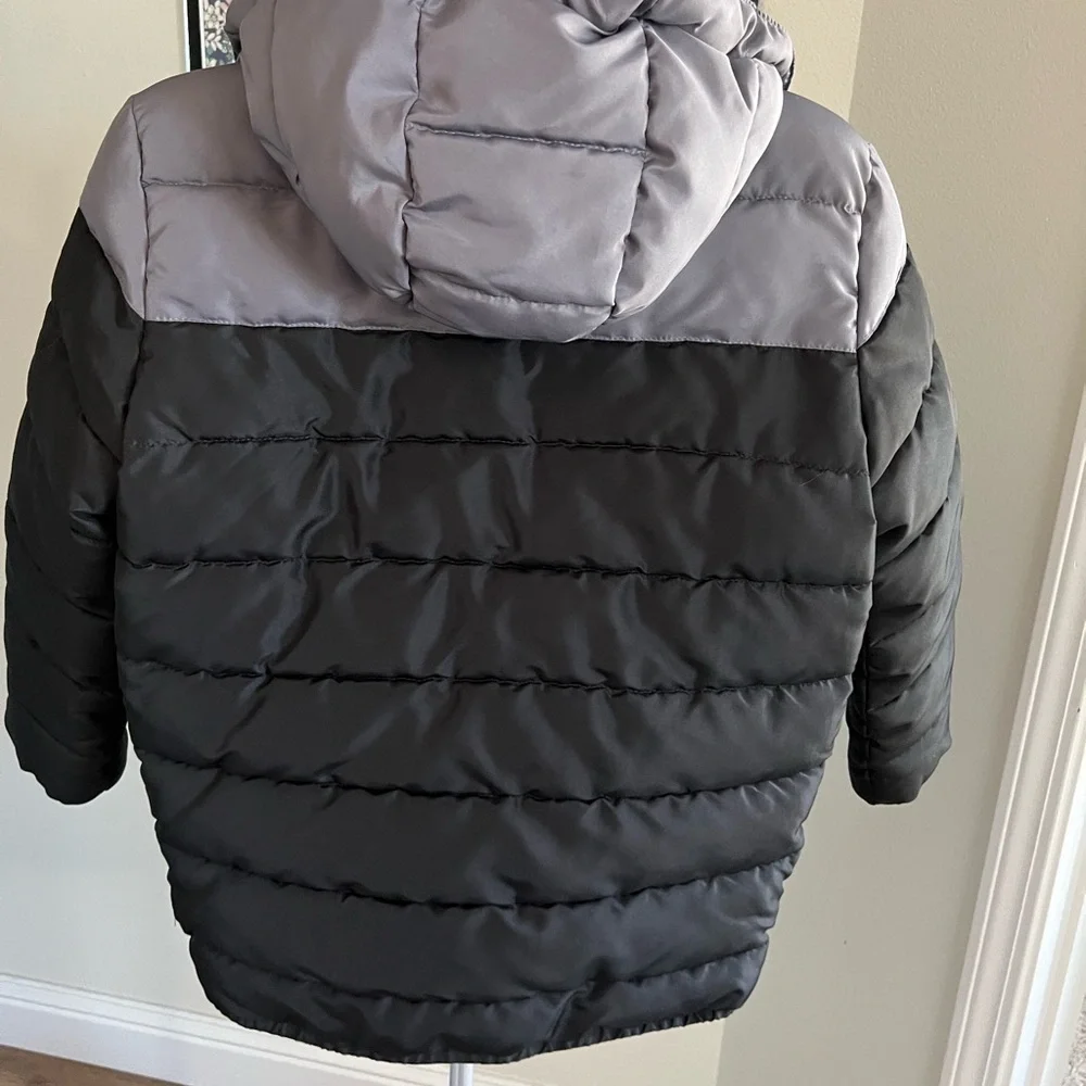 The Children's Place Black and Gray Puffer Jacket